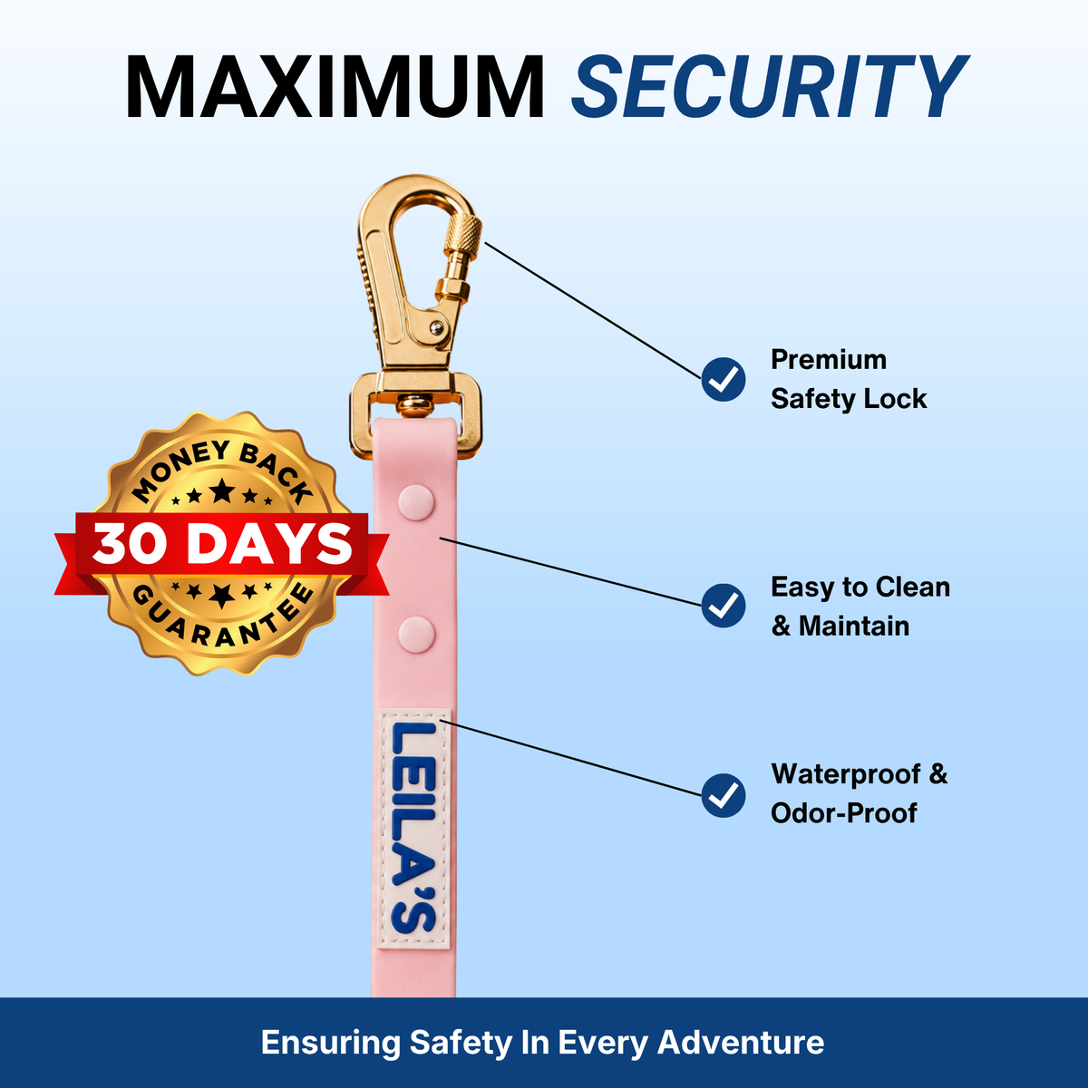 ADVENTURER BUNDLE - Dog Collar, Leash, and Poop Bag Holder