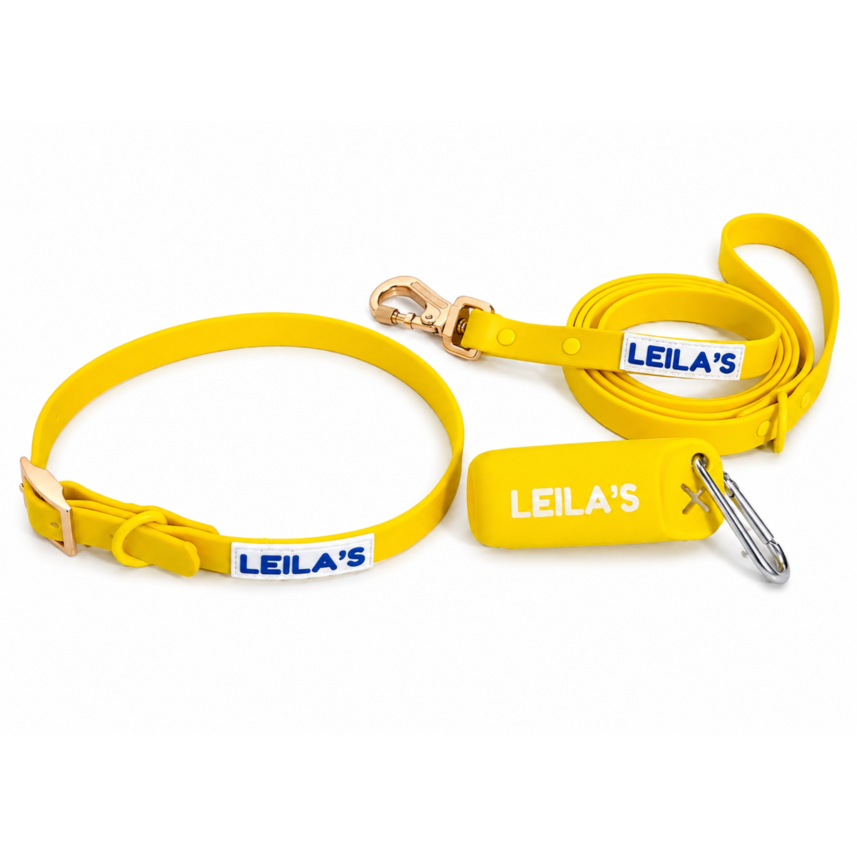 ADVENTURER BUNDLE - Dog Collar, Leash, and Poop Bag Holder